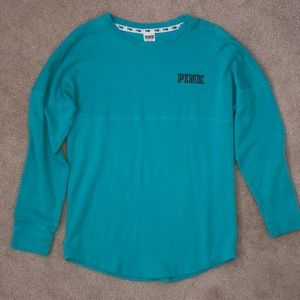 PINK VS Teal Crewneck